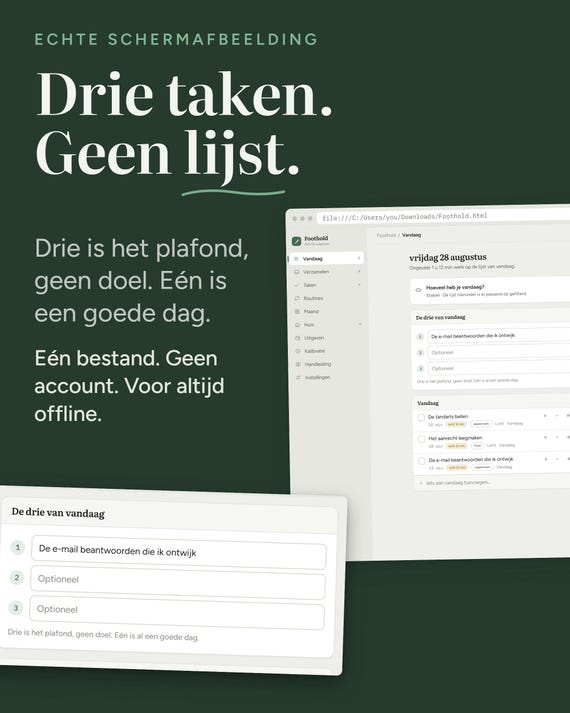 ADHD Planner, Offline HTML Tool, Focus, Structure, Notion, GoodNotes, Printable (Digital Download)